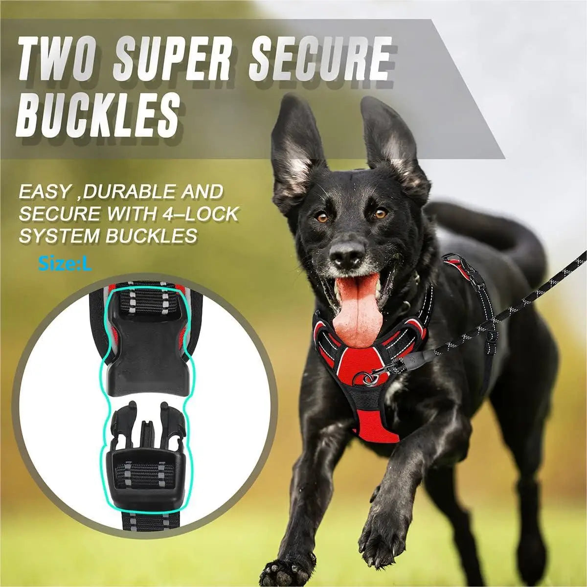 4Sassy Reflective Dog Vest Harness
