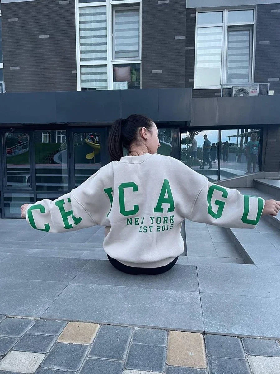 4Sassy Loose Pullover Sweatshirt