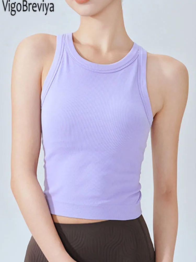 4Sassy Yoga Top with Built-in Bra