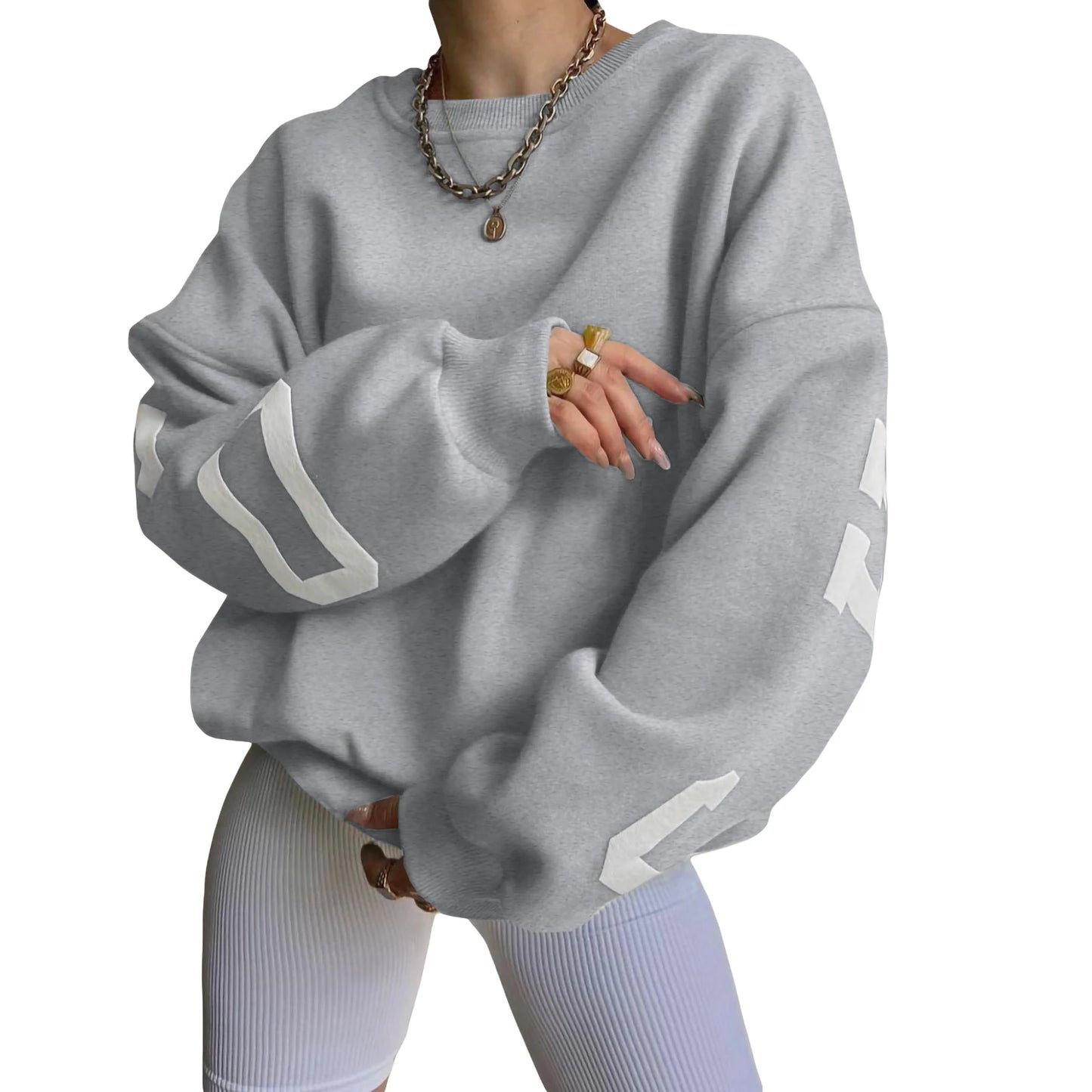 4Sassy Loose Pullover Sweatshirt