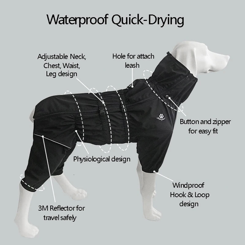 4Sassy Waterproof Dog Jumpsuit