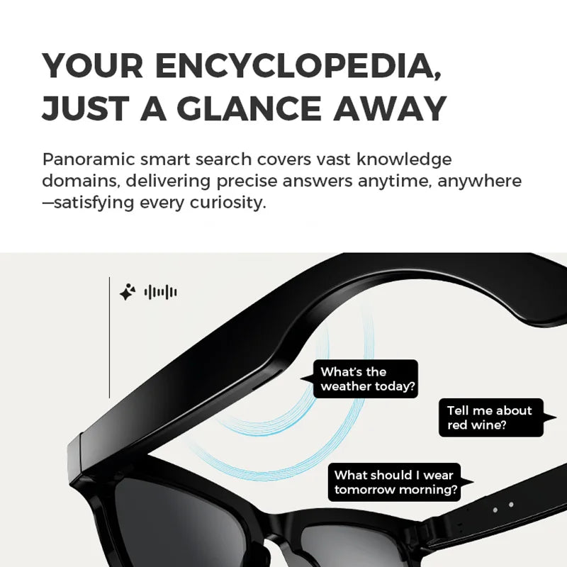 DIKELANG Smart Bluetooth® V5.3 Sunglasses with 1080P Camera