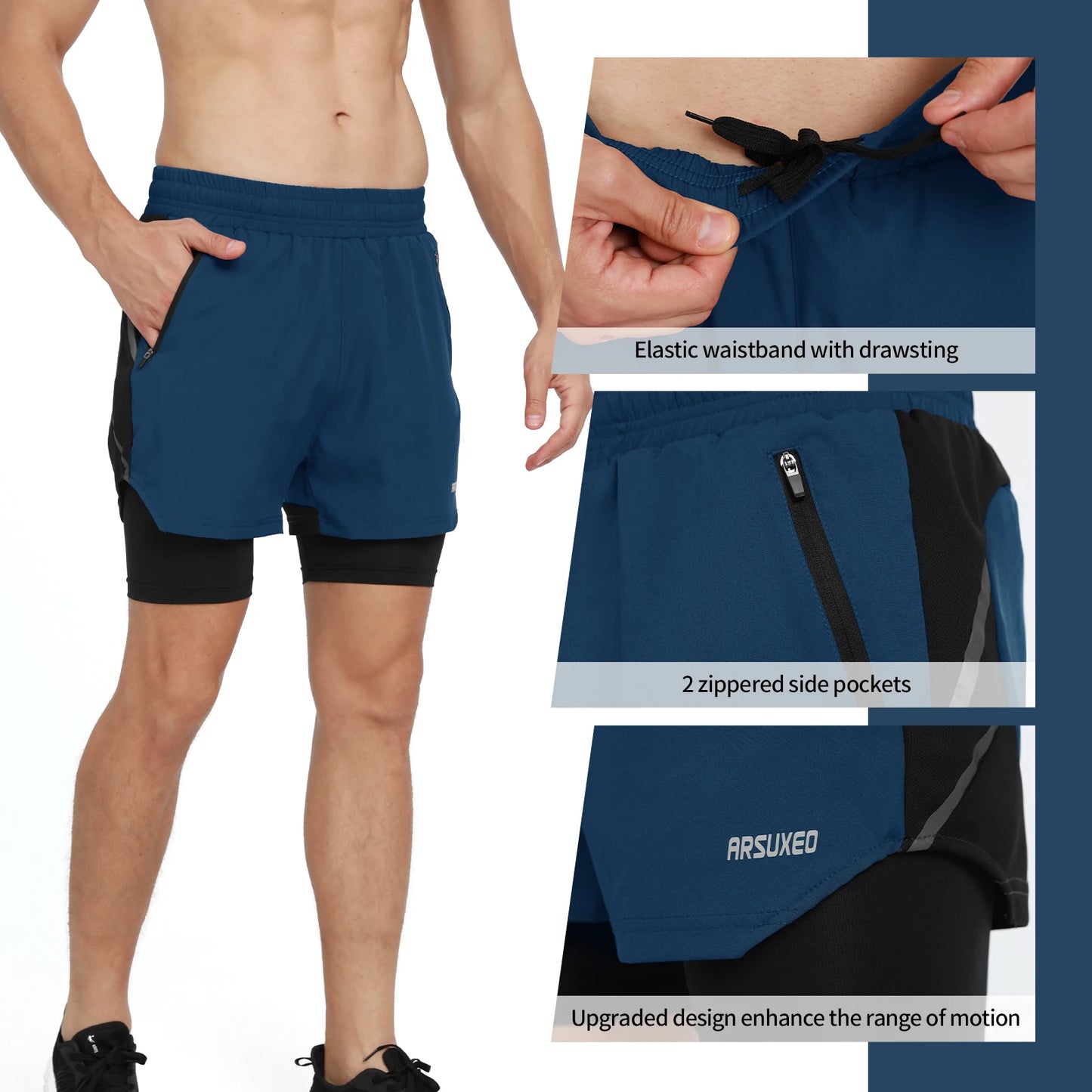 4Sassy Performance Running Shorts – Quick Dry Comfort