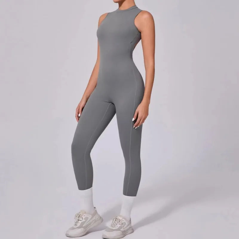 4Sassy Sports Jumpsuit Yoga Set