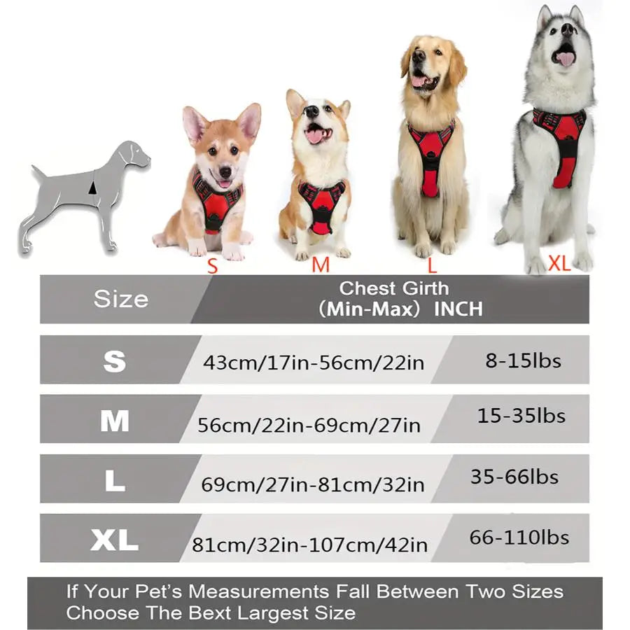 4Sassy Reflective Dog Vest Harness