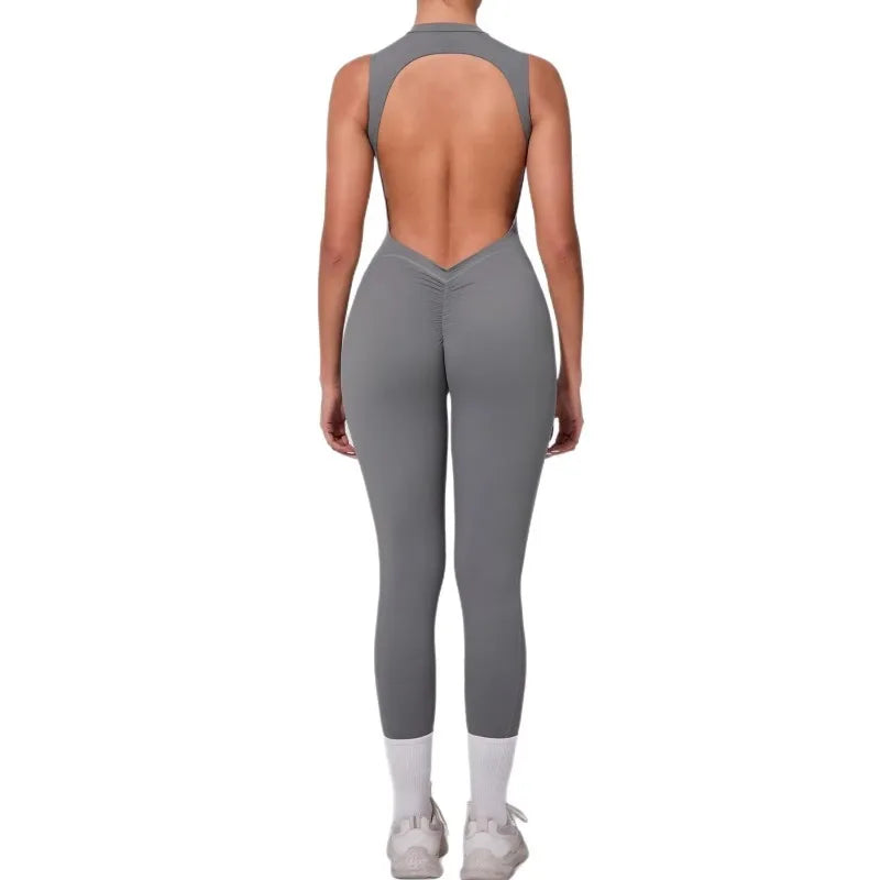 4Sassy Sports Jumpsuit Yoga Set