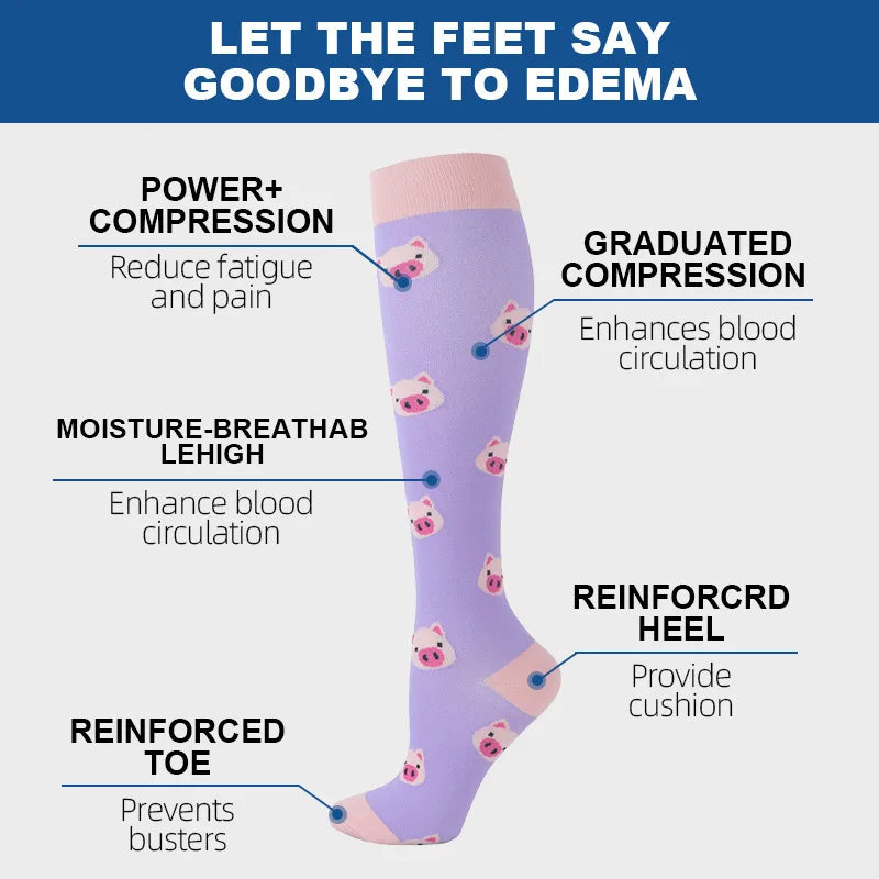 4Sassy PowerStride Compression Socks