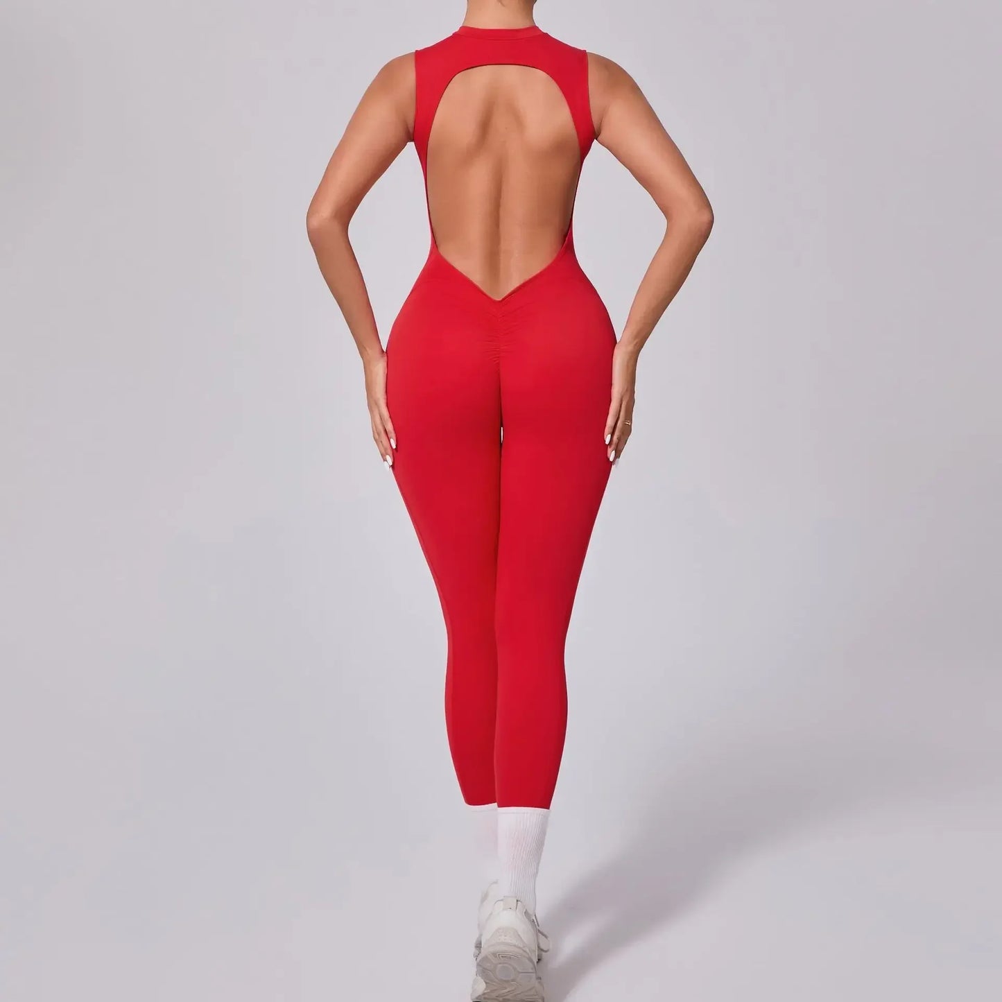 4Sassy Sports Jumpsuit Yoga Set