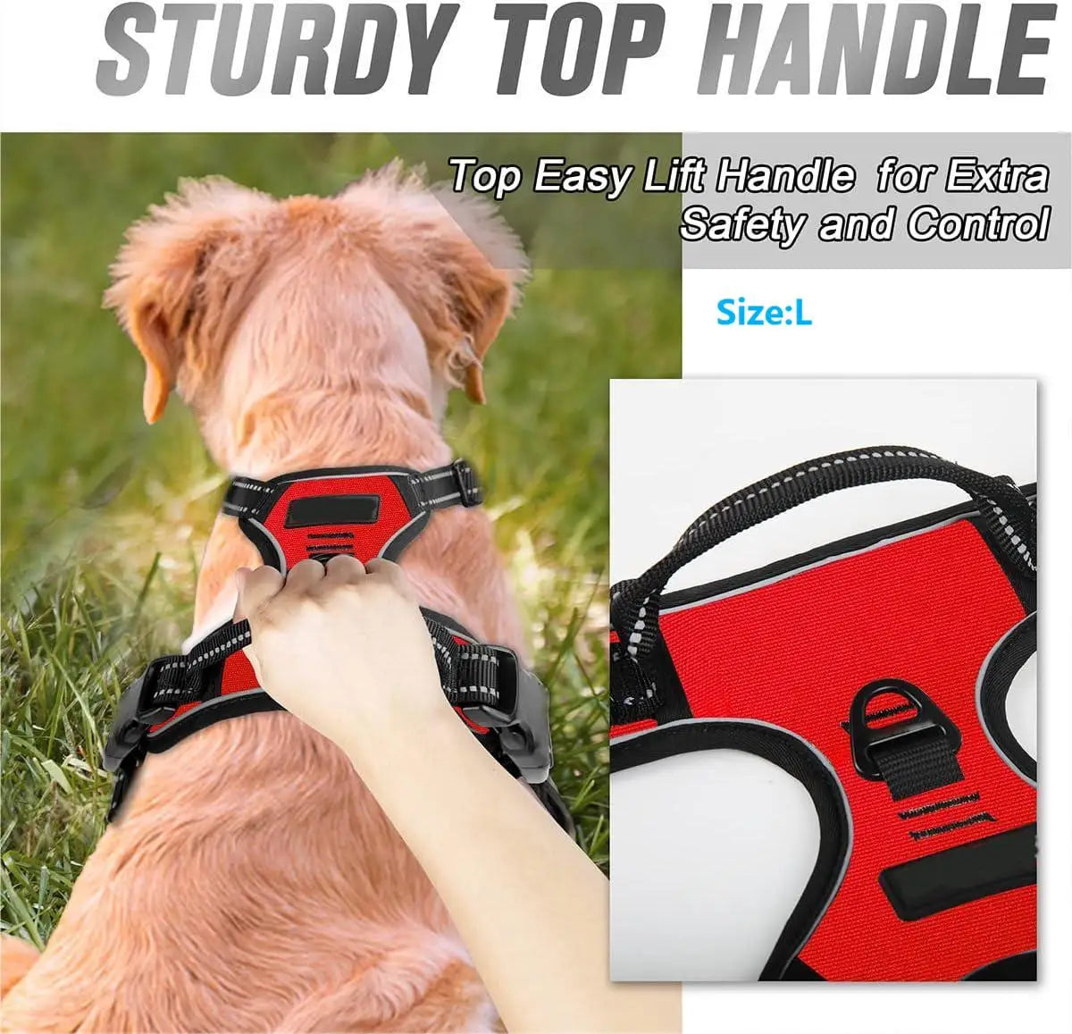 4Sassy Reflective Dog Vest Harness