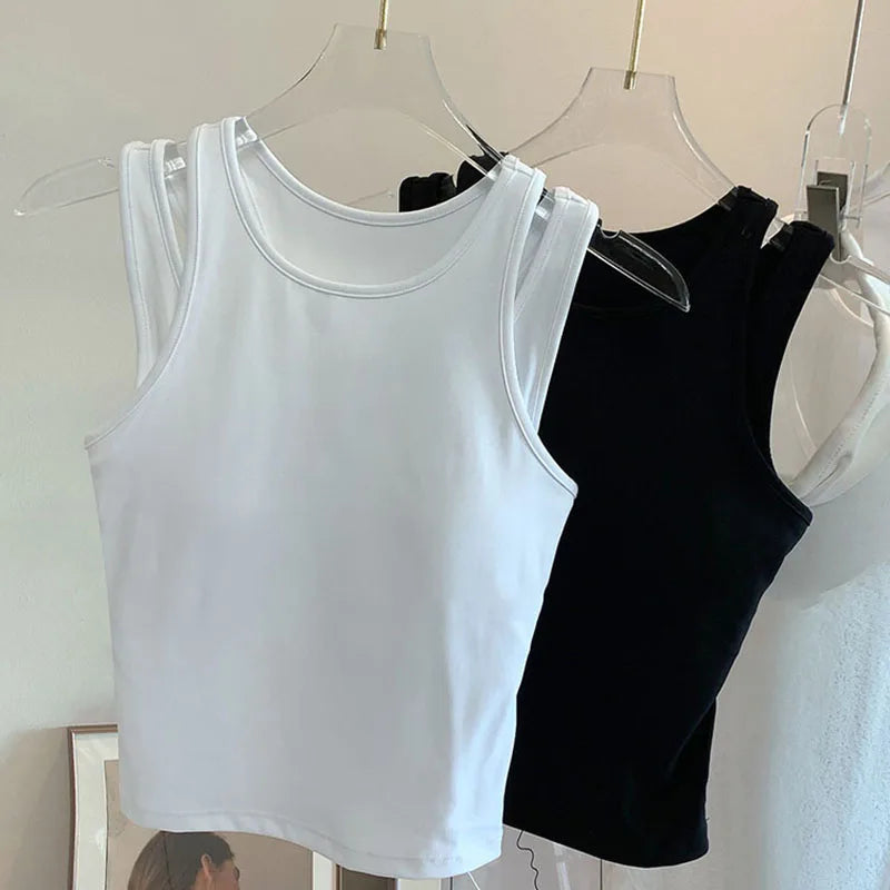 4Sassy Padded Sports Crop Vest