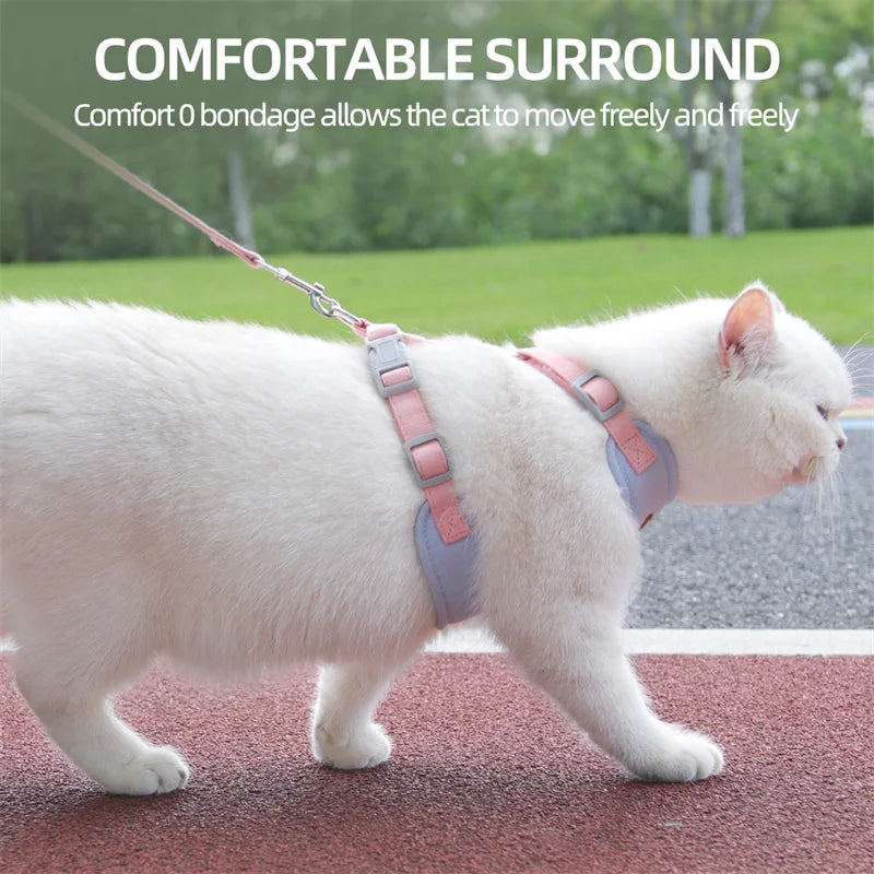 4Sassy CozyPaw Cat Harness & Leash Set