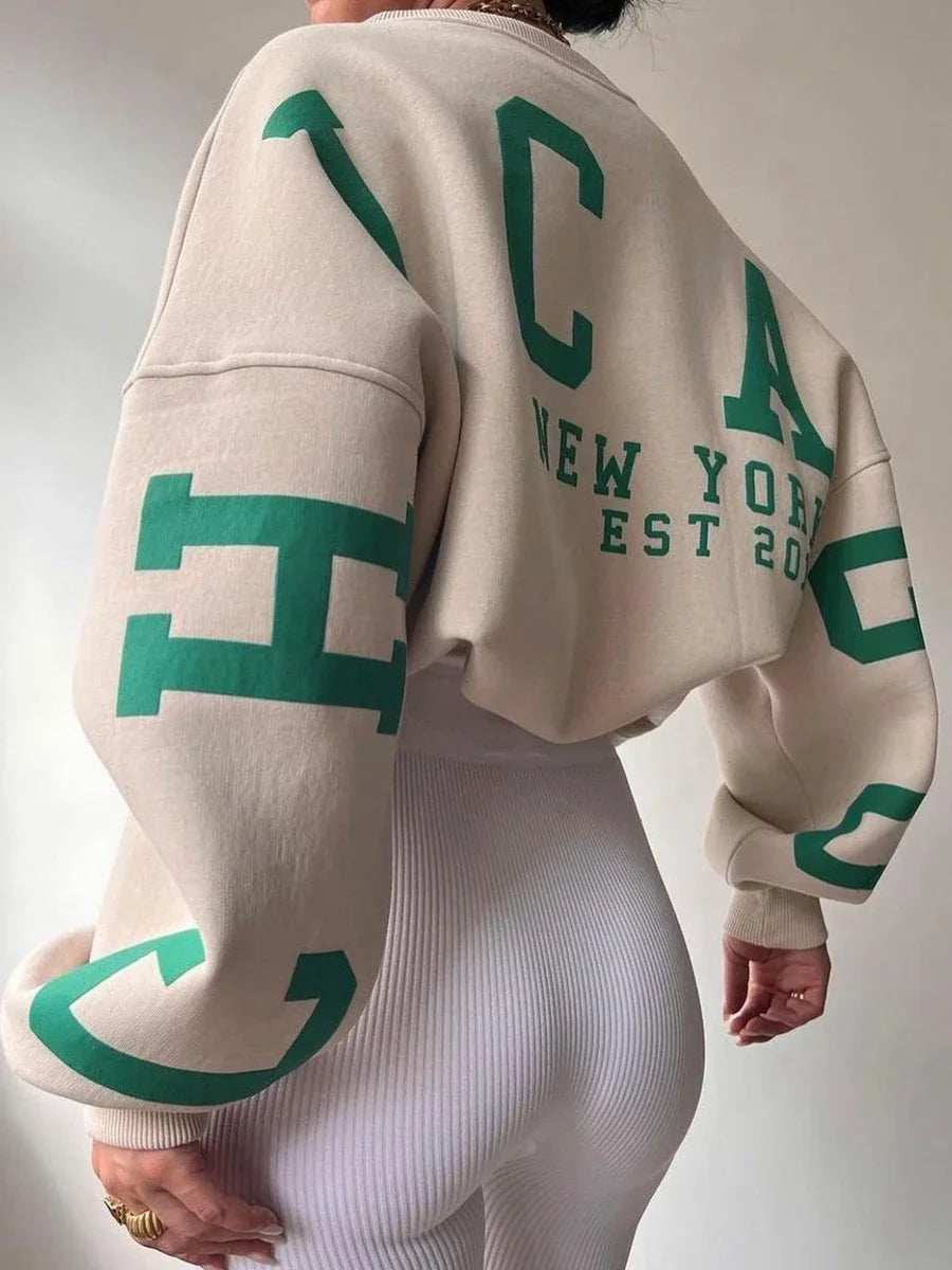 4Sassy Loose Pullover Sweatshirt