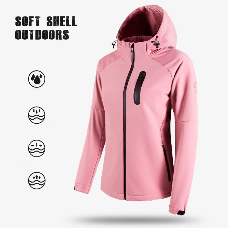 4Sassy StormSprint Hooded Softshell — Run Wild, Stay Dry