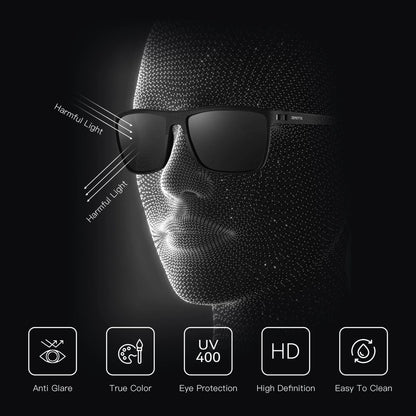 4Sassy Retro Square Polarized Sunglasses