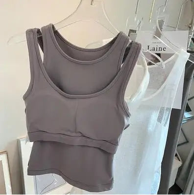 4Sassy Padded Sports Crop Vest