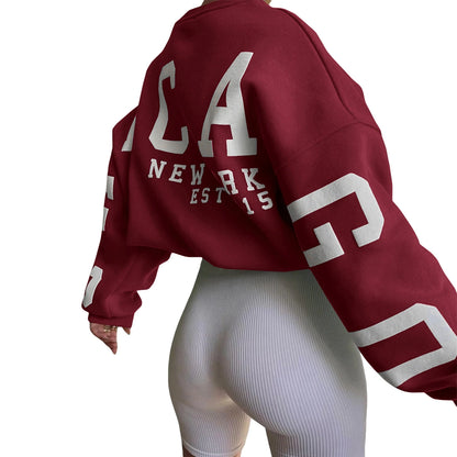 4Sassy Loose Pullover Sweatshirt