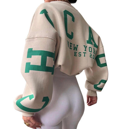 4Sassy Loose Pullover Sweatshirt