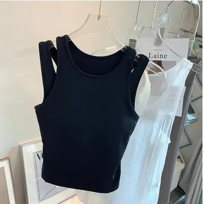 4Sassy Padded Sports Crop Vest