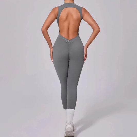4Sassy Sports Jumpsuit Yoga Set