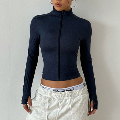 4Sassy ZipSculpt Long-Sleeve Top