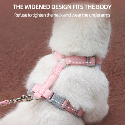 4Sassy CozyPaw Cat Harness & Leash Set