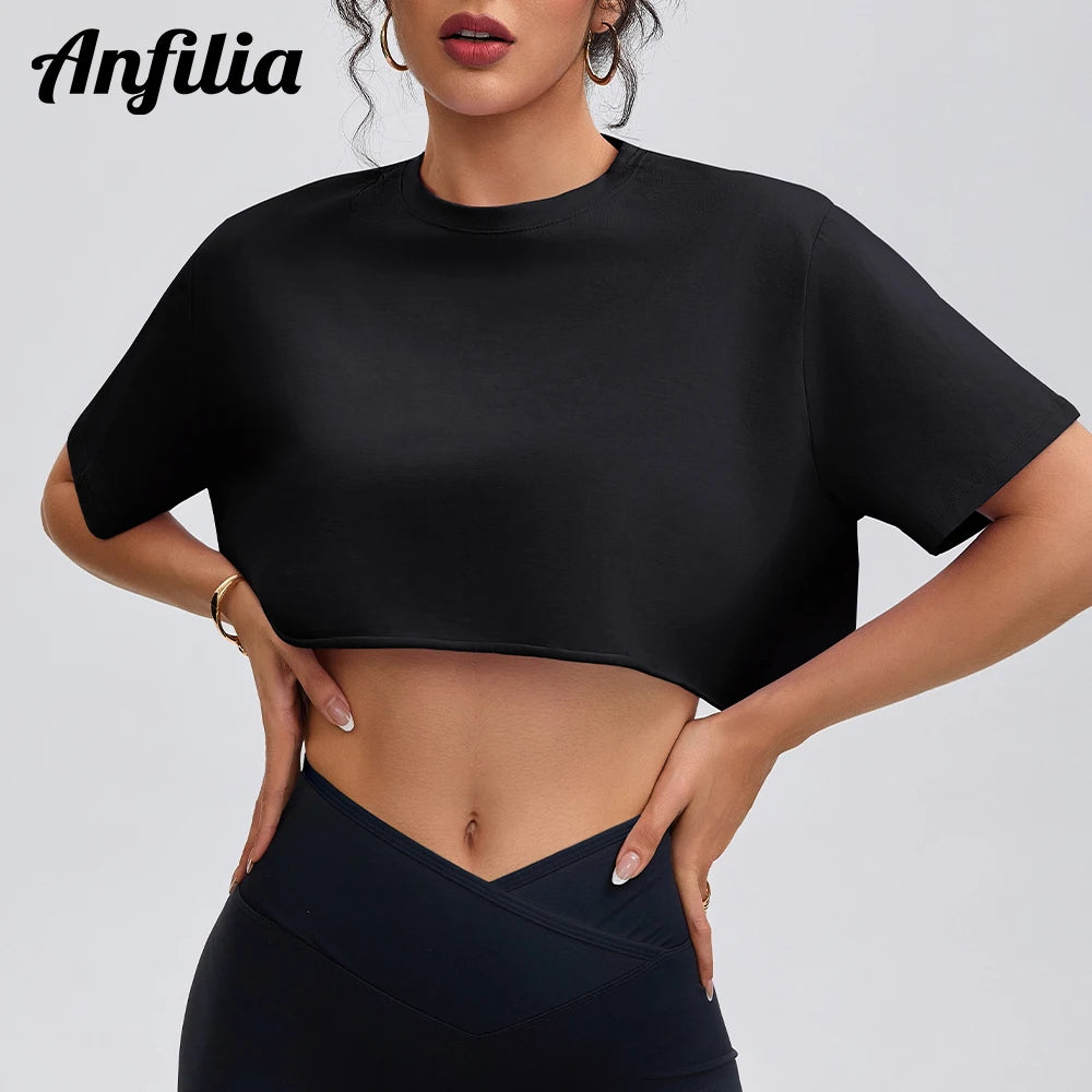 4Sassy CottonFlex Crop Tee
