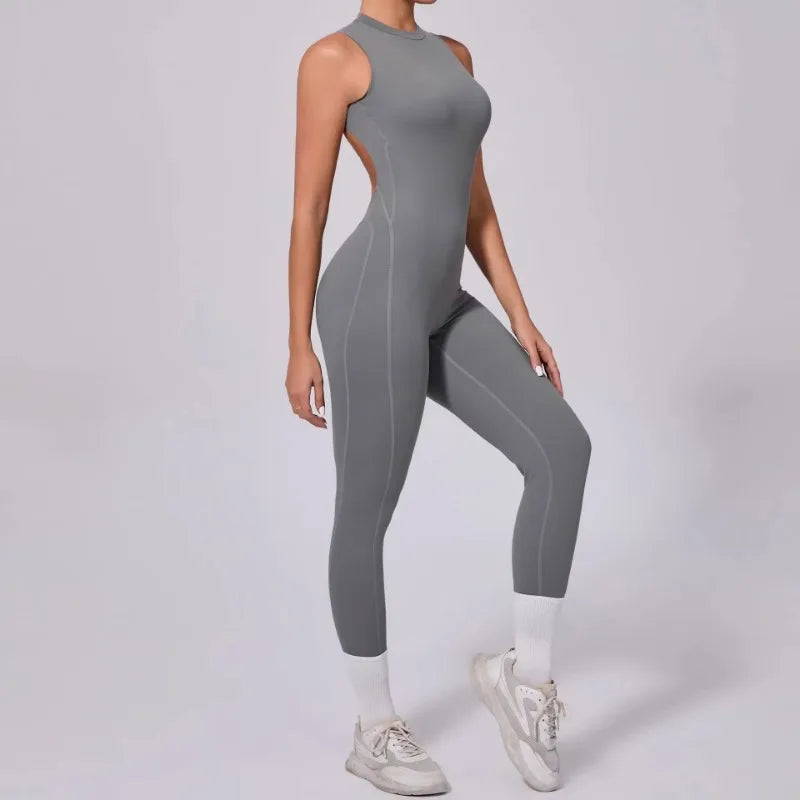 4Sassy Sports Jumpsuit Yoga Set