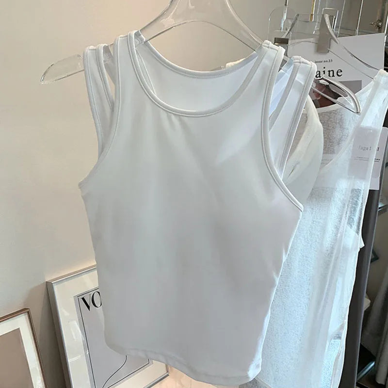 4Sassy Padded Sports Crop Vest